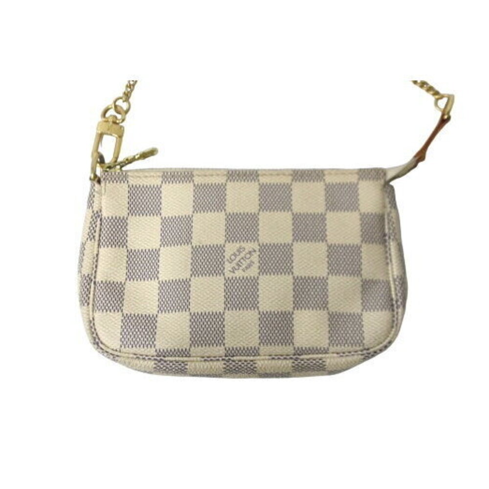 Louis Vuitton Pouch Damier Azur White Leather - Picture 2 of 8